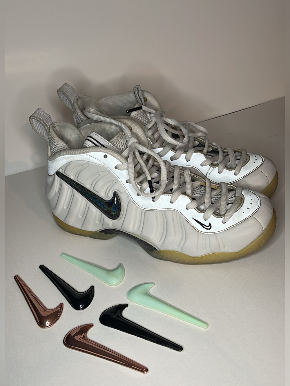 Nike Air Foamposite One White Men’s Size 9.5 | Extra Swooshes | No Box